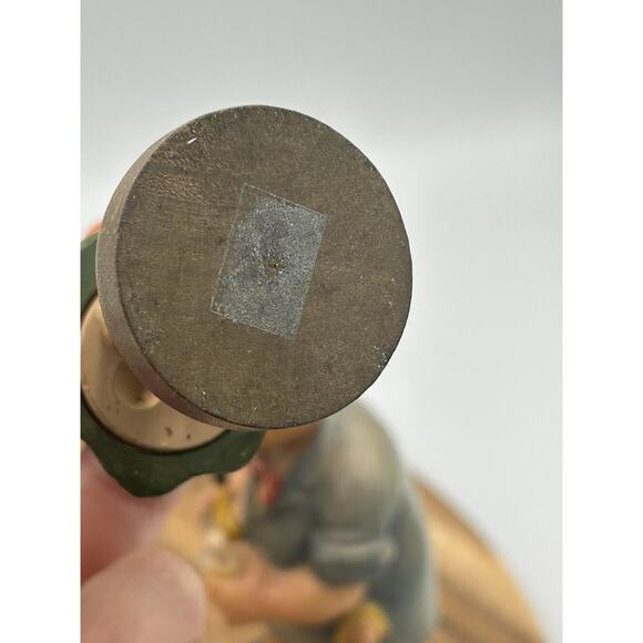 Vintage Hand Carved Wood Doctor Veterinarian Girl Figurines Set of 3 Folk Art - Picture 10 of 13